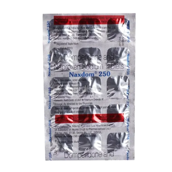 naxdom 250mg tablet 15's